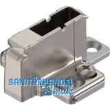 BLUM CLIP Kreuzmontageplatte, Zink, Schrauben, Distanz 18 mm