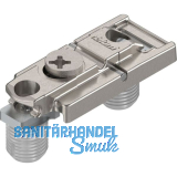 BLUM CLIP Exzenter Montageplatte gerade, Zink, Einpressen, Distanz 0 mm