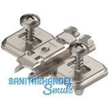 BLUM CLIP Kreuzmontageplatte, Stahl, EXPANDO, Distanz 0 mm