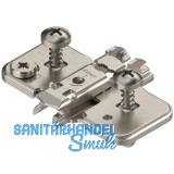 BLUM CLIP Exzenter Kreuzmontageplatte, Stahl, EXPANDO, Distanz 0 mm