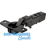 HETTICH SENSYS 8631i TH 52 Profilt�rscharnier halbaufliegend ged. �W 95� schwarz