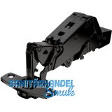 HETTICH SENSYS 8687 TH52 Null-Einsprungscharnier aufliegend �W 165� schwarz