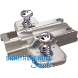 HETTICH Kreuzmontageplatte mit Langloch, Systemschraube, Distanz 8 mm