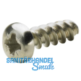 HETTICH Befestigungsschraube Linsenkopf, Glasst�rke 5,5-6,5 mm, Stahl vernickelt