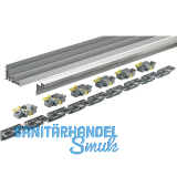 HETTICH TopLine XL Lauf- und F�hrungsschienenset 2300 mm, Aluminium eloxiert