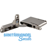 ANKOR DS-19/27 Einlass-Scharnier links unten/rechts oben mit D�mpfung,vernickelt