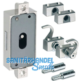 HETTICH Drehstangenschloss Set, einfache Sperre DM15 rechts, Zamak vernickelt