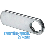 HETTICH Schlossriegel flach T�rst�rke 0,7 - 8 mm, Stahl vernickelt