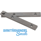 SCH�SSWENDER Zapfenband ohne Anschlag, 80x10x3 mm, Stahl blank