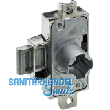 HETTICH Drehstangenschloss mit Innenvierkant, Dornma� 25 mm, L16, vernickelt