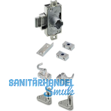 HETTICH Drehstangenschloss Set mit Innenvierkant, Dornma� 25 mm, L16, vernickelt