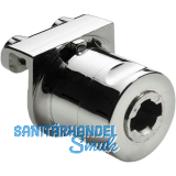 HETTICH PRESTIGE 2000 Zylinder-Glast�rschloss Typ 324.02, vernickelt hochglanz