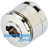 HETTICH PRESTIGE 2000 Zylinder-Glast�rschloss Typ 321, vernickelt hochglanz