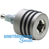 HETTICH PRESTIGE 2000 Zylinder-Drehgriff Typ 47.5 links, vernickelt matt