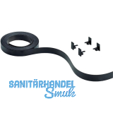 HETTICH SlideLine M Farbset zu vorlaufendem Laufprofil 18mm schwarz, 2500 mm