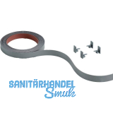 HETTICH SlideLine M Farbset zu vorlaufendem Laufprofil 25mm silber, 4000 mm