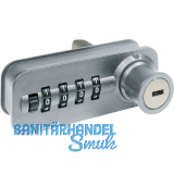 HETTICH Container-Zahlenschloss SysTop2000, chrom