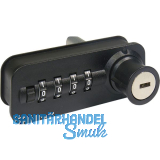 HETTICH Container-Zahlenschloss SysTop2000, schwarz