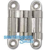 MICRON Sepa-Thin Einlass-Scharnier, 39x9 mm, OW 180�, Messing vernickelt matt