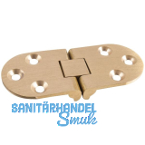 SISO Tischscharnier, 30x72 mm, �W 180�, Messing geschliffen