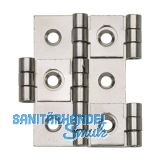 CHARMAG Paravantscharnier, 50x21 mm, Holzst�rke 15 mm, Messing nickel matt