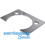 KIMANA Distanzplatte zu Klappenband, H�he 2 mm vernickelt