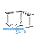 HETTICH LegaDrive Tischgestell-Set 90� Winkel silber graphit