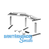 HETTICH LegaDrive Tischgestell-Set 135� Winkel silber graphit