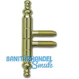 OTLAV Stil Einbohrband, Band-� 9 mm, Zink vermessingt