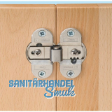 PR�META Faltt�rscharnier 2002N 180�, Zamak vernickelt