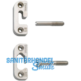 PR�META Heizk�rperklappenbeschlag 801 zum Aufschrauben od. Einlassen, Zink vern.