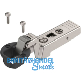 BLUM CLIP top Glast�rscharnier 94�, 18mm gekr�pft mit Feder, Schrauben