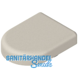 BLUM CLIP top Topfabdeckung - Glast�rscharnier D-Form,Kunststoff matt vernickelt