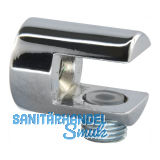 FONSEGRIVE Glastablar-Klemmtr�ger Pescara, Glas 6-10 mm, Zamak verchromt poliert