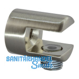 FONSEGRIVE Glastablar-Klemmtr�ger Pescara, Glas 6-10 mm, Zamak Edelstahleffekt