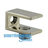 FONSEGRIVE Glastablar-Klemmtr�ger Perugia, Glas 6-10 mm, Zamak Edelstahl Effekt