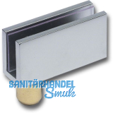 FONSEGRIVE Glast�rscharnier FZ 4-6, Glas 4-6 mm; 40x20mm, Messing verchromt matt