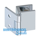 FONSEGRIVE Glast�rscharnier H25/R5, Glas 4-6 mm; 19x25mm, Messing verchromt