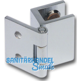 FONSEGRIVE Glast�rscharnier H25/R5, Glas 4-6 mm; 19x25mm, Messing verchromt matt