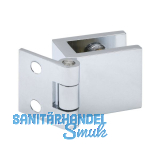 FONSEGRIVE Glast�rscharnier H25/R7, Glas 6-8 mm; 32x25mm, Messing verchromt
