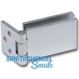 FONSEGRIVE Glast�rscharnier GBE 30, Glas 6-8 mm; 45x30mm, Messing verchromt matt