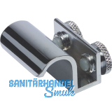 FONSEGRIVE Glast�rgriff 403, Glas 6-8 mm; 20x30 mm, Messing verchromt poliert