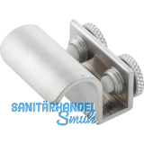 FONSEGRIVE Glast�rgriff 403, Glas 6-8 mm; 20x30 mm, Messing verchromt matt