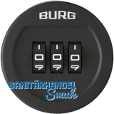 BURG Zahlenschloss sPinLock100 ohne Riegel, schwarz