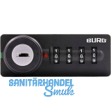 BURG Zahlenschloss sPinLock700 DIN-rechts ohne Riegel, schwarz