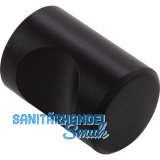 Knopf Alasco � 15 mm, Tiefe 22 mm, Aluminium schwarz matt