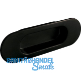 Muschelgriff Zalya Breite 110 mm, Einlassma� 68 x 25 mm,ZN schwarz matt lackiert