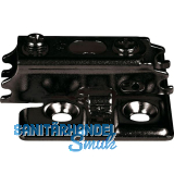 LAMP� Kreuzmontageplatte J95, Schrauben, Distanz 0 mm, schwarz