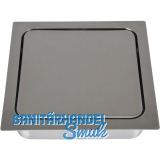 LAMP� Einwurfklappe ged�mpft eckig 170 x 170 mm Edelstahl