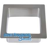 LAMP� Einwurfrahmen eckig 108 x 108 mm Edelstahl